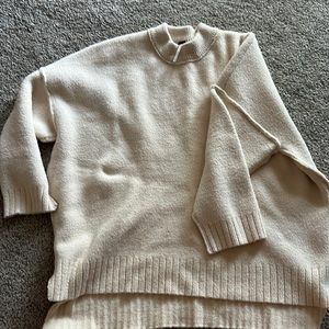 Free people care Eastwood tunic sweater. Oatmeal heather.